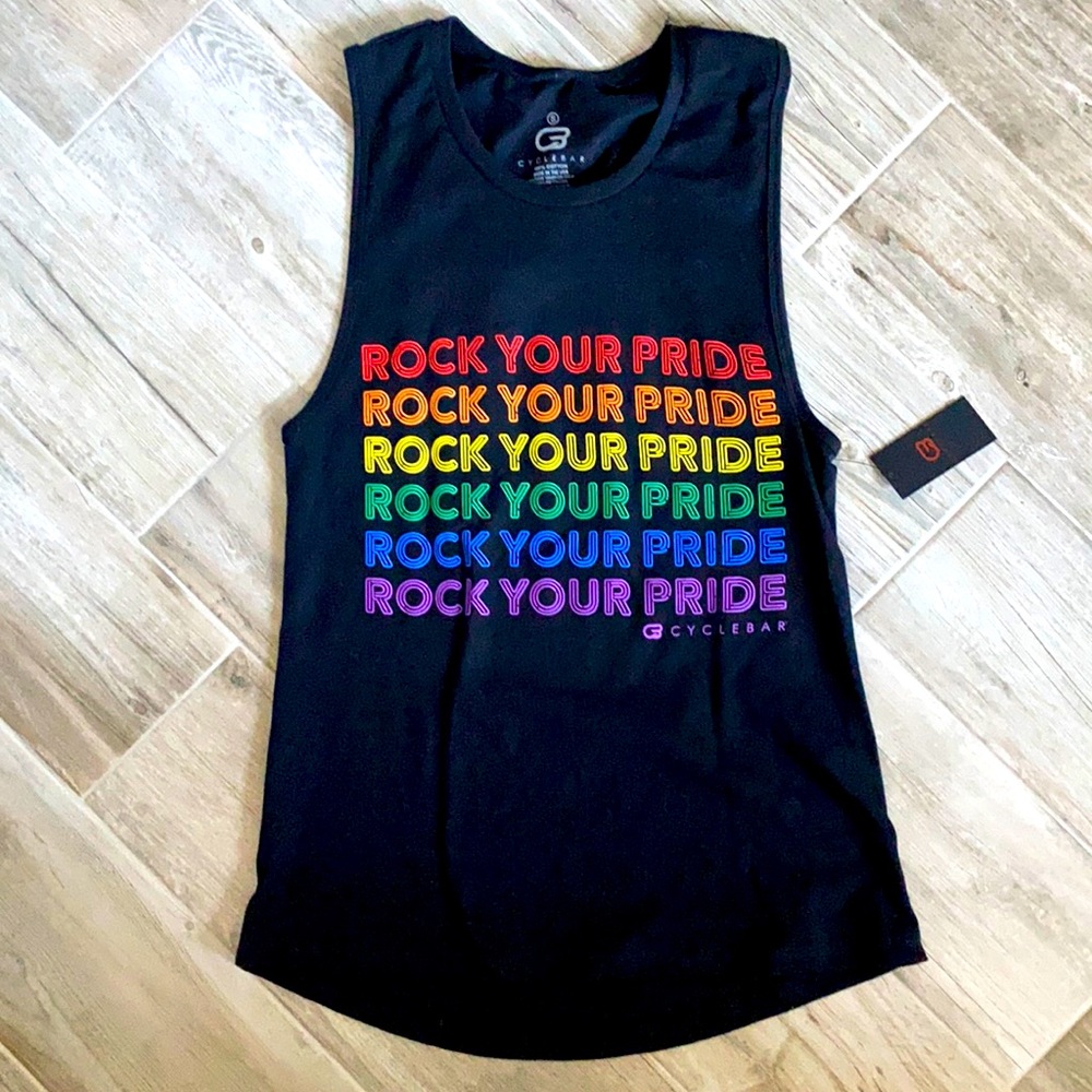 CycleBar Pride Muscle Tank NWT